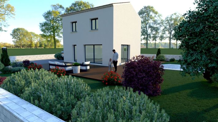 Vente terrain + maison AUBAGNE Bouches-du-Rhône