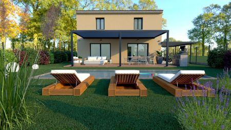 Vente terrain + maison SAINT-MARTIN-DE-CRAU Bouches-du-Rhône