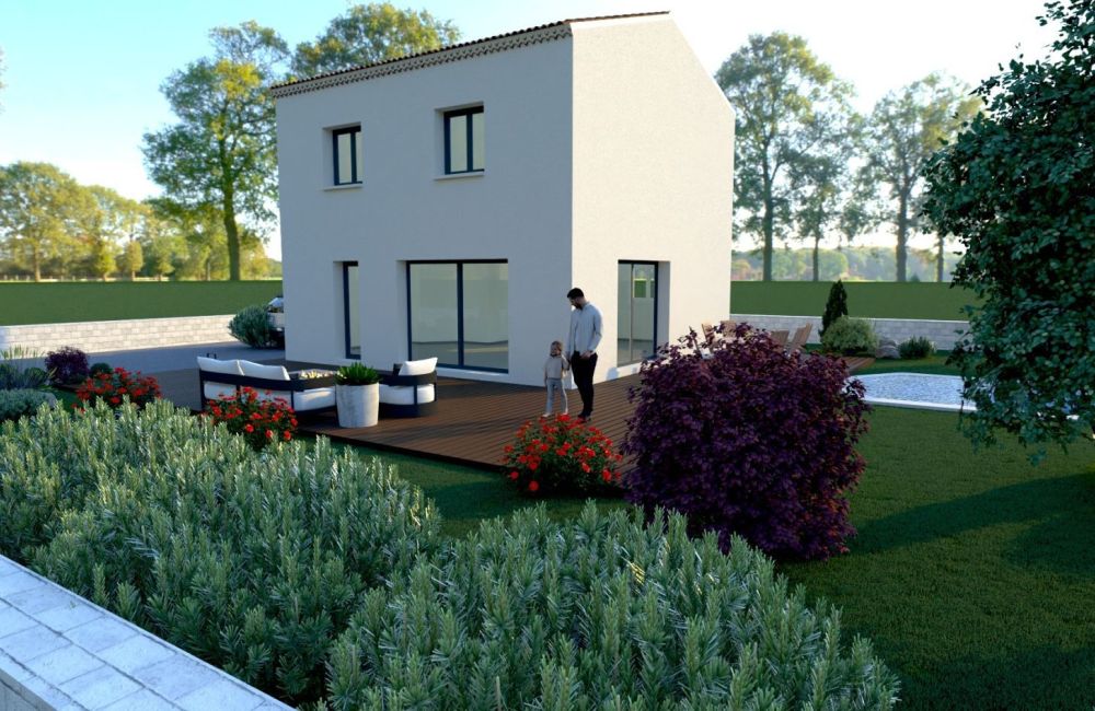 Vente terrain + maison AUBAGNE Bouches-du-Rhône