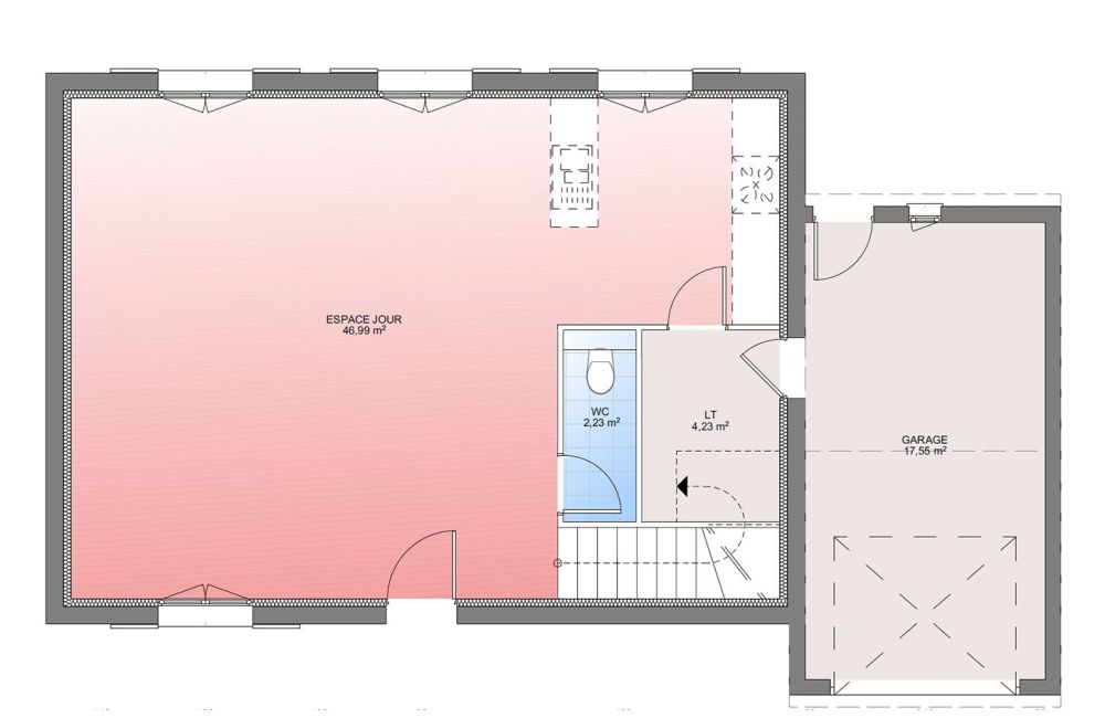 Vente terrain + maison LA BOUILLADISSE Bouches-du-Rhône