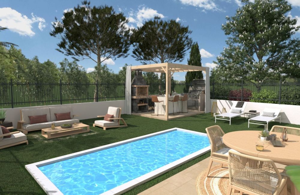 Vente terrain + maison VELAUX Bouches-du-Rhône