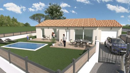 Vente terrain + maison VELAUX Bouches-du-Rhône
