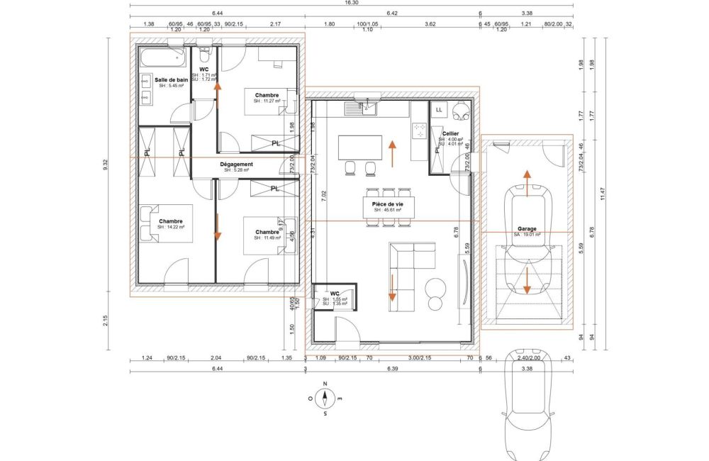 Vente terrain + maison VELAUX Bouches-du-Rhône