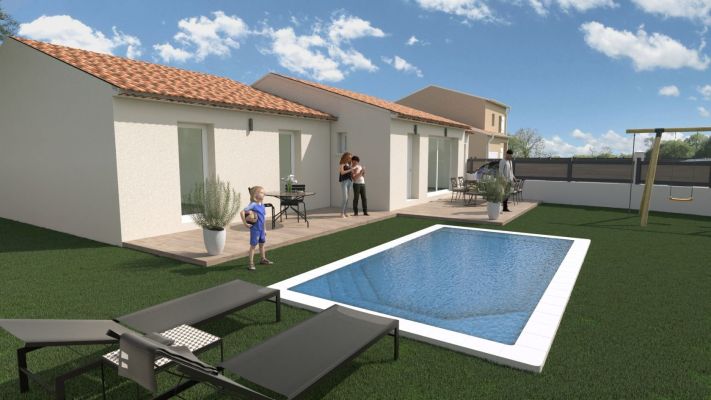 Vente terrain + maison VELAUX Bouches-du-Rhône