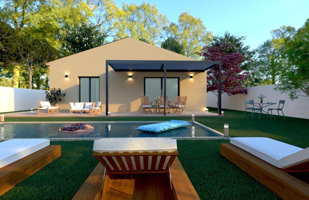 Vente terrain + maison CHATEAUNEUF-LES-MARTIGUES Bouches-du-Rhône