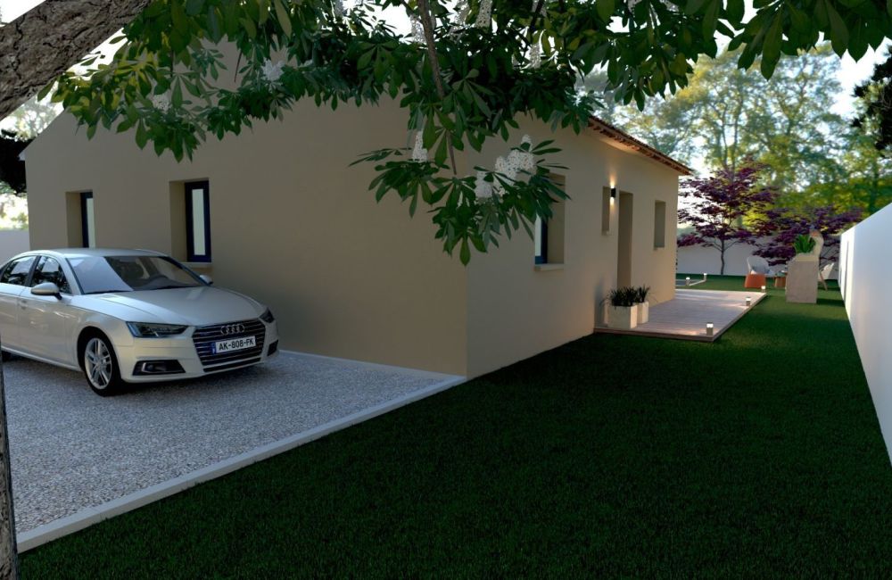 Vente terrain + maison CHATEAUNEUF-LES-MARTIGUES Bouches-du-Rhône