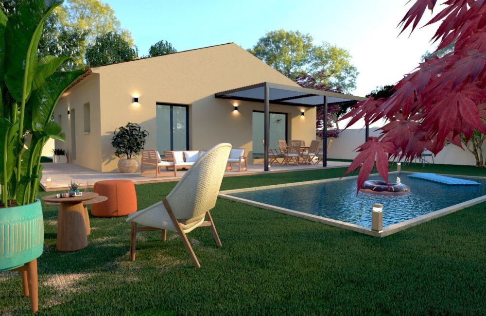 Vente terrain + maison CHATEAUNEUF-LES-MARTIGUES Bouches-du-Rhône