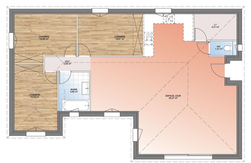 Vente terrain + maison LE THORONET Var