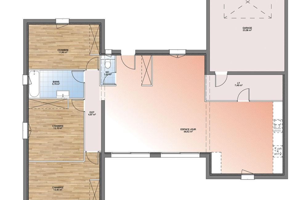Vente terrain + maison PELISSANNE Bouches-du-Rhône
