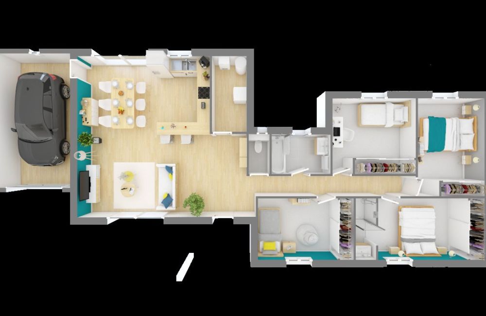 Vente terrain + maison ALLEINS Bouches-du-Rhône