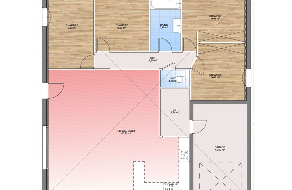 Vente terrain + maison ALLEINS Bouches-du-Rhône