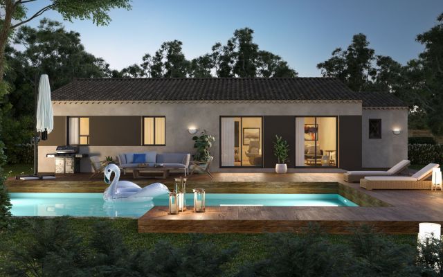 Vente terrain + maison VELAUX Bouches-du-Rhône