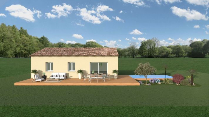 Vente terrain + maison LORGUES Var