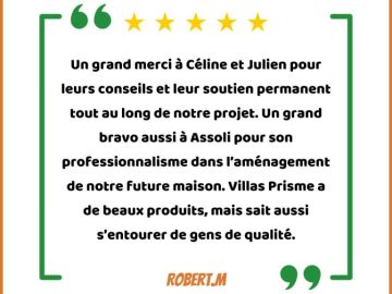 ⭐️ 𝗩𝗢𝗦 𝗔𝗩𝗜𝗦 ⭐️
💚 Un immense MERCI à nos clients !
Aujourd’hui, nous mettons en avant le Showroom Villas Prisme Vitrolles, et nous voulions exprimer notre...