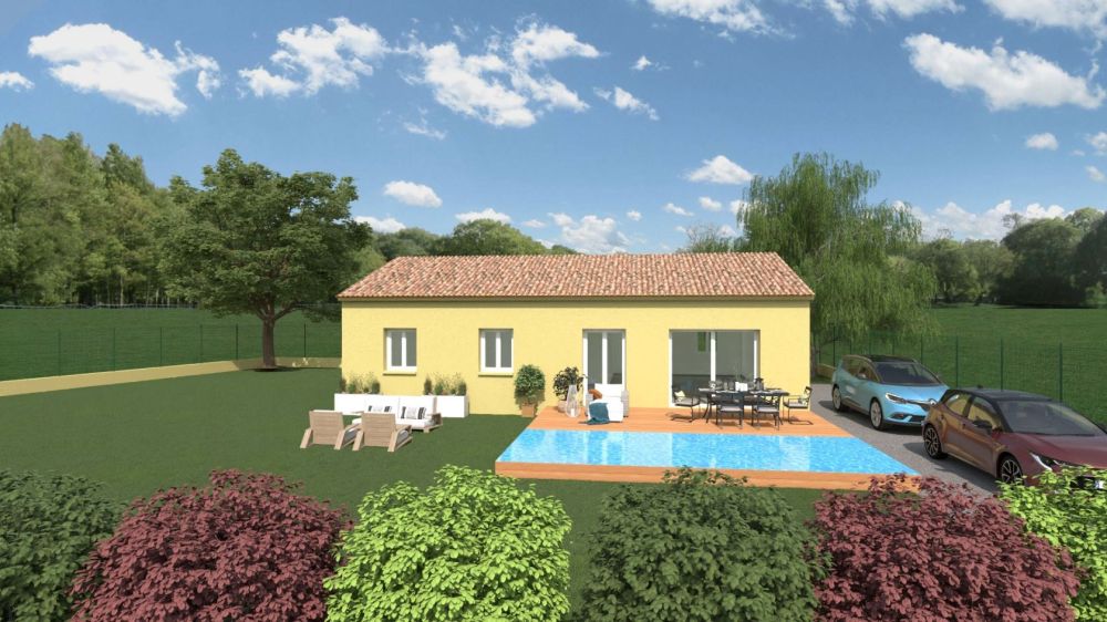 Vente terrain + maison AUPS Var