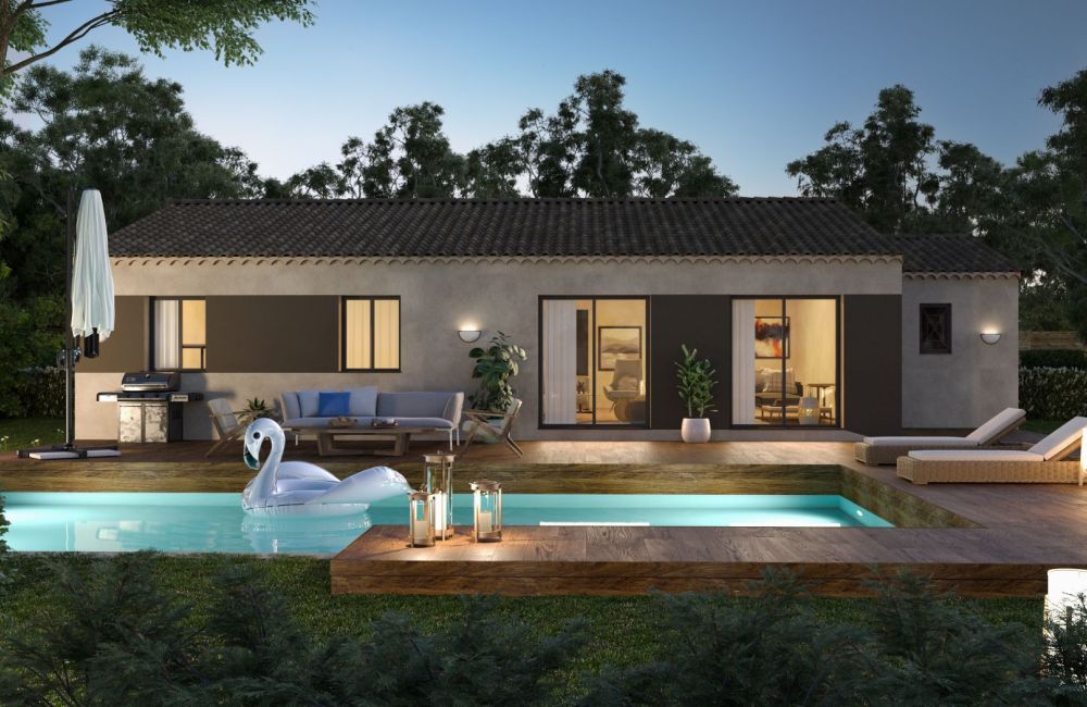 Vente terrain + maison VELAUX Bouches-du-Rhône