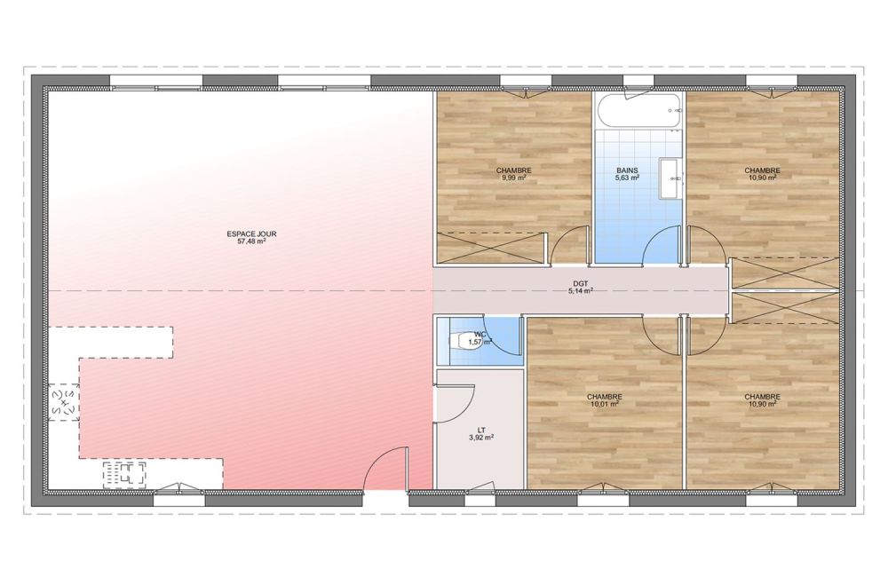 Vente terrain + maison AUBAGNE Bouches-du-Rhône