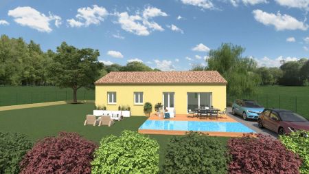 Vente terrain + maison AUPS Var