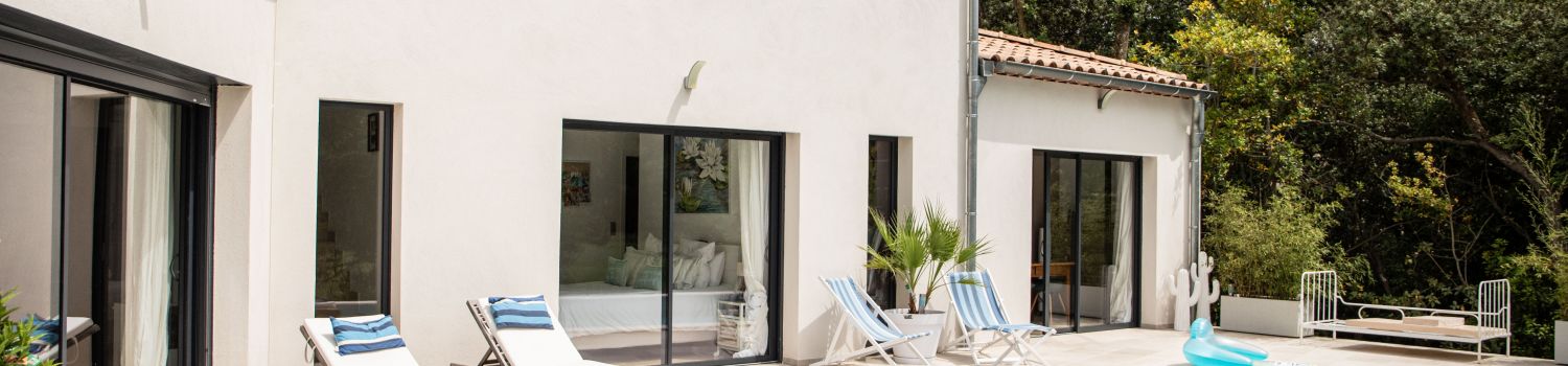 Maison contemporaine &agrave; &eacute;tage partiel