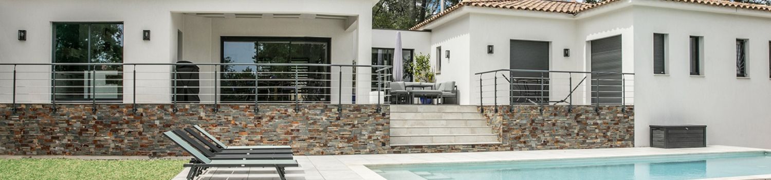 Villa en U avec piscine