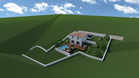 Vente terrain + maison LA DESTROUSSE Bouches-du-Rhône