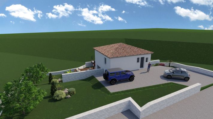 Vente terrain + maison LA DESTROUSSE Bouches-du-Rhône