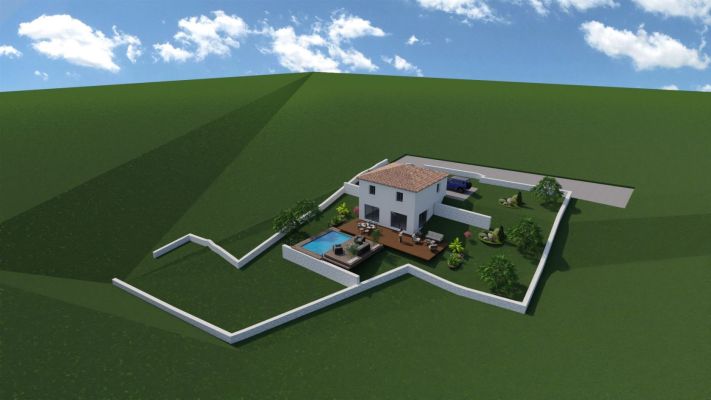 Vente terrain + maison LA DESTROUSSE Bouches-du-Rhône