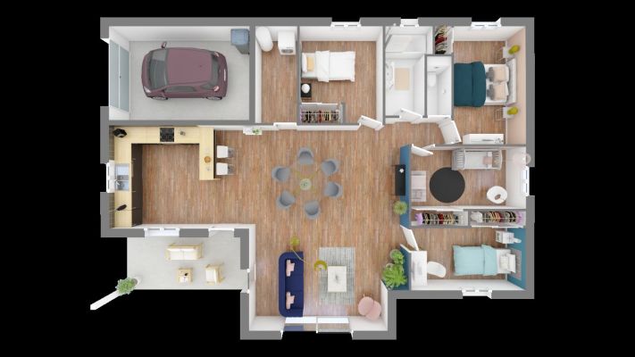 Vente terrain + maison AIGLUN Alpes-de-Haute-Provence