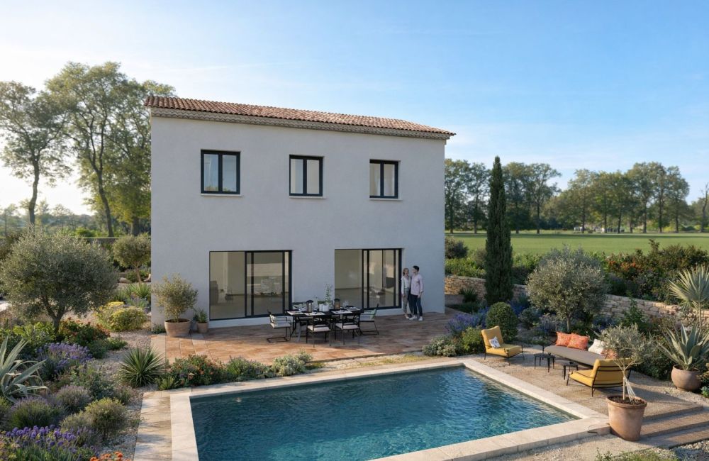 Vente terrain + maison AUBAGNE Bouches-du-Rhône