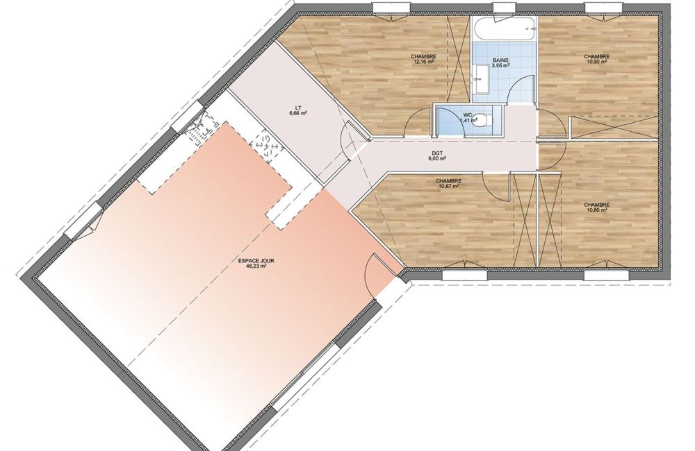 Vente terrain + maison LE BRUSQUET Alpes-de-Haute-Provence