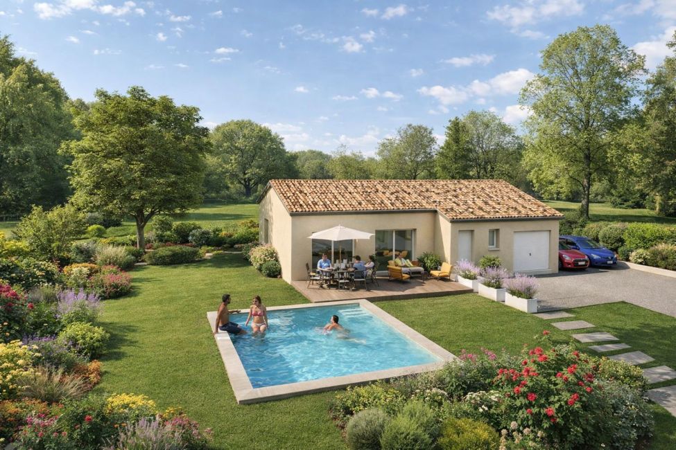 Vente terrain + maison COTIGNAC Var