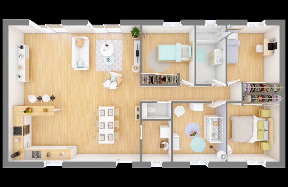 Vente terrain + maison AUBAGNE Bouches-du-Rhône