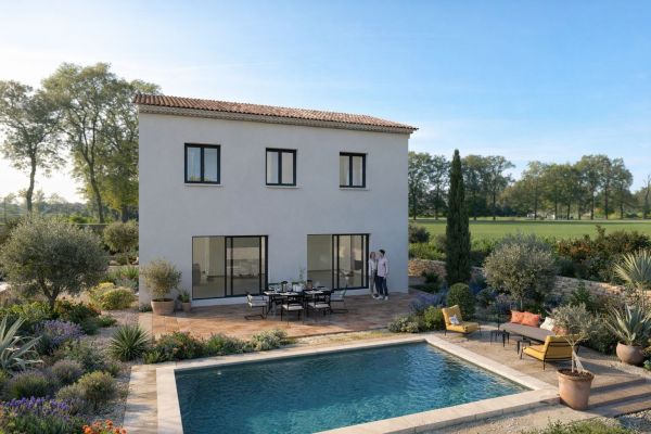Vente terrain + maison AUBAGNE Bouches-du-Rhône