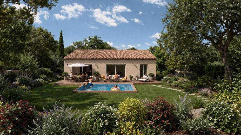 Vente terrain + maison CARCES Var