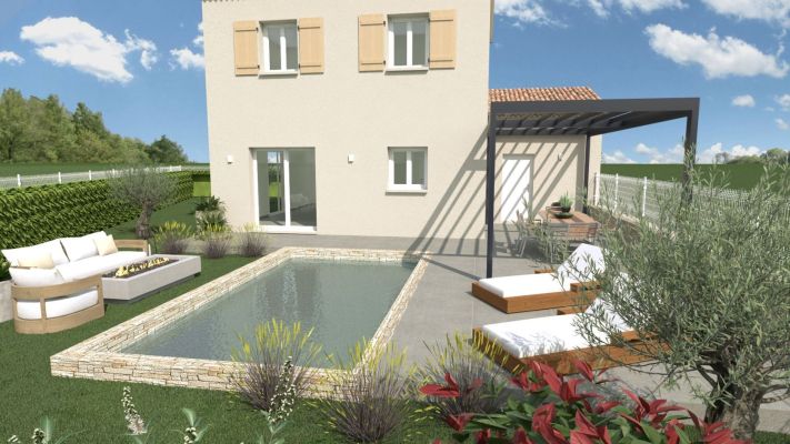 Vente terrain + maison PEYROLLES-EN-PROVENCE Bouches-du-Rhône