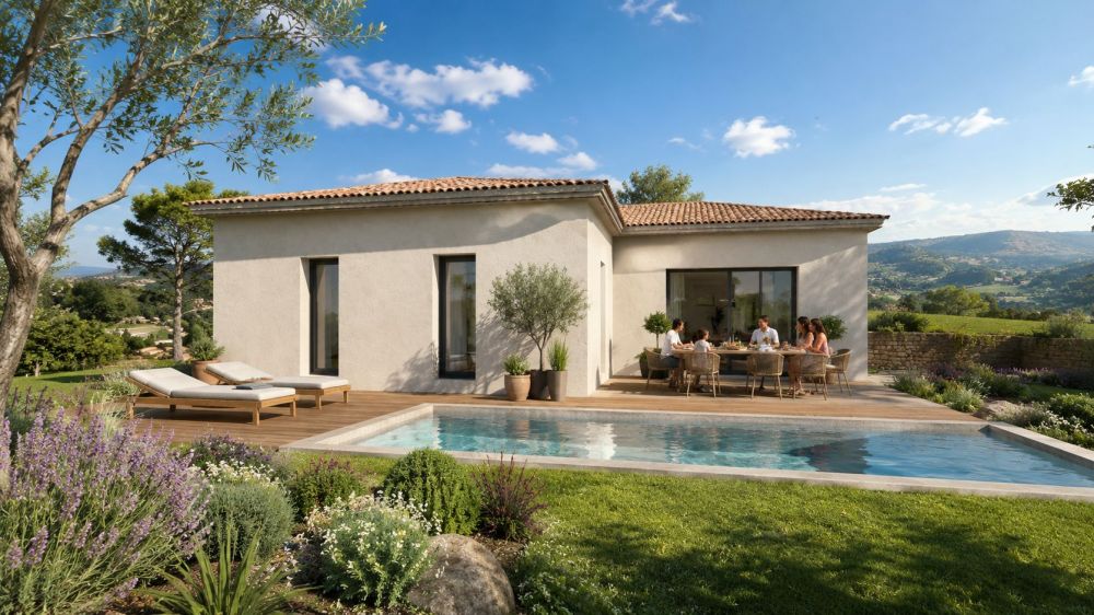 Vente terrain + maison LE CASTELLET Var