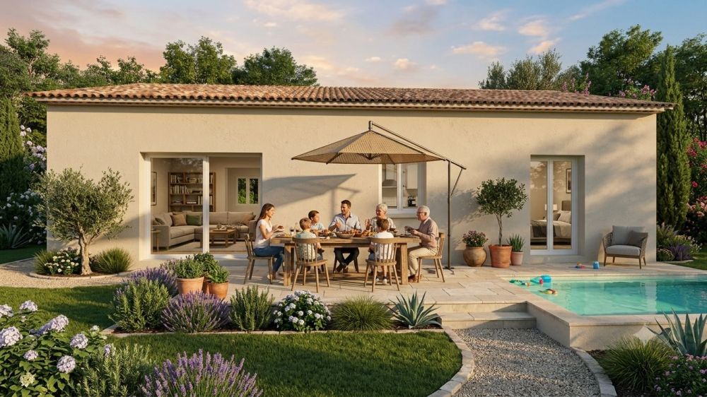 Vente terrain + maison VIDAUBAN Var