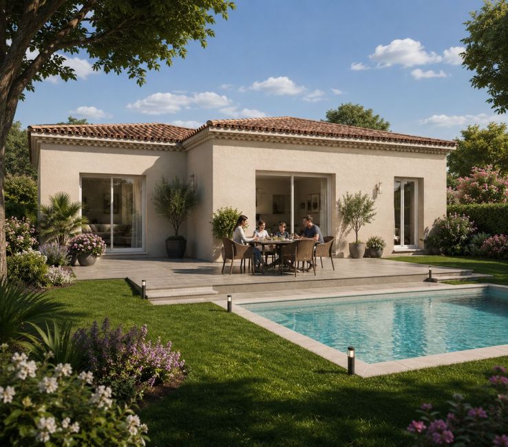 Vente terrain + maison CARCES Var