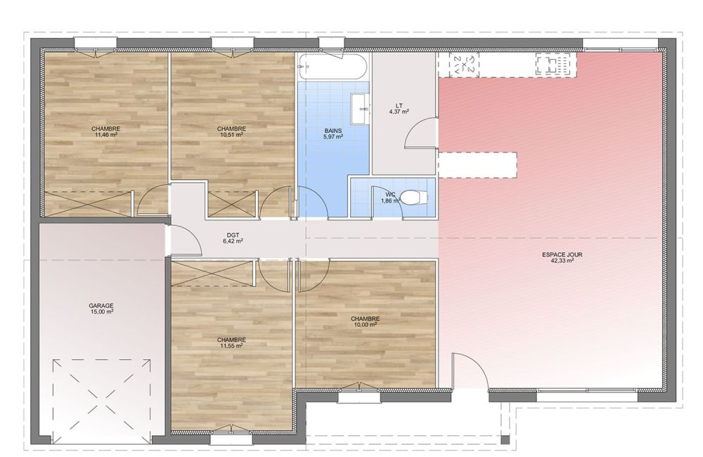 Vente terrain + maison LA PENNE-SUR-HUVEAUNE Bouches-du-Rhône