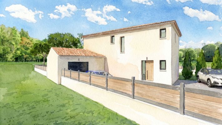 Vente terrain + maison BOUC-BEL-AIR Bouches-du-Rhône