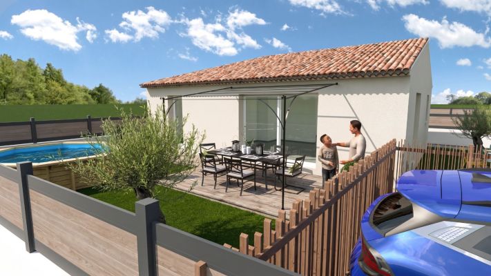 Vente terrain + maison ROGNAC Bouches-du-Rhône