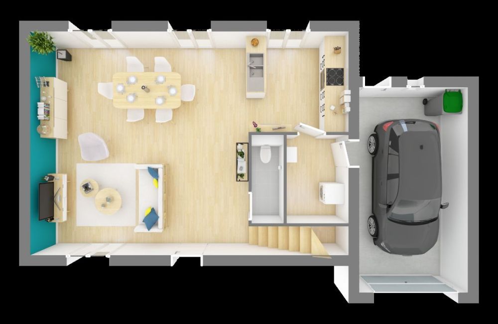 Vente terrain + maison LAMBESC Bouches-du-Rhône