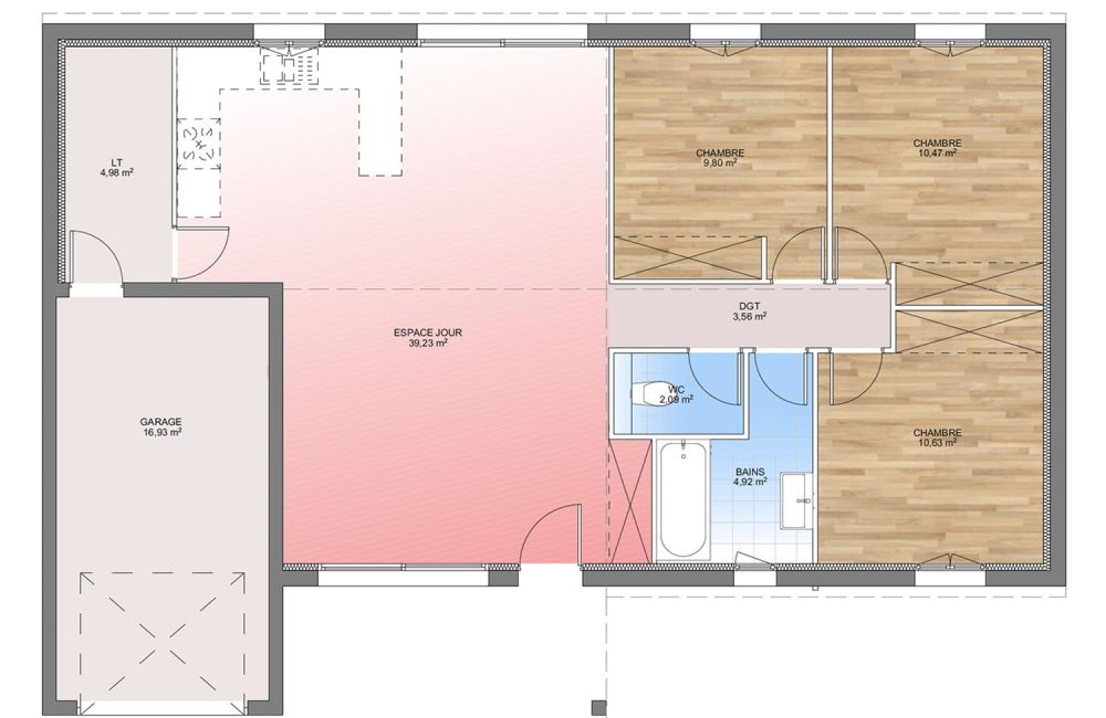 Vente terrain + maison ALLEINS Bouches-du-Rhône