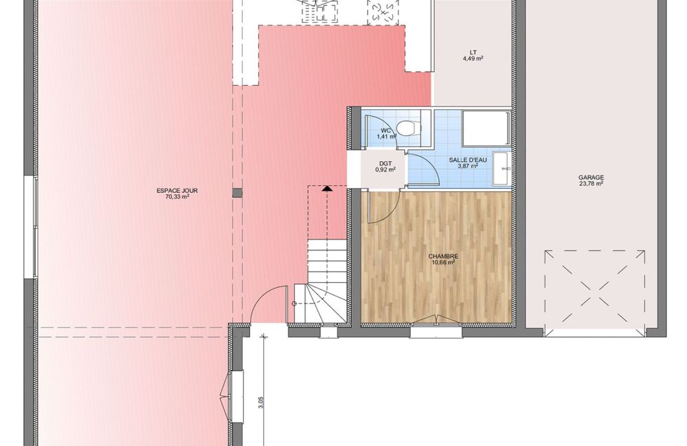 Vente terrain + maison CARNOULES Var