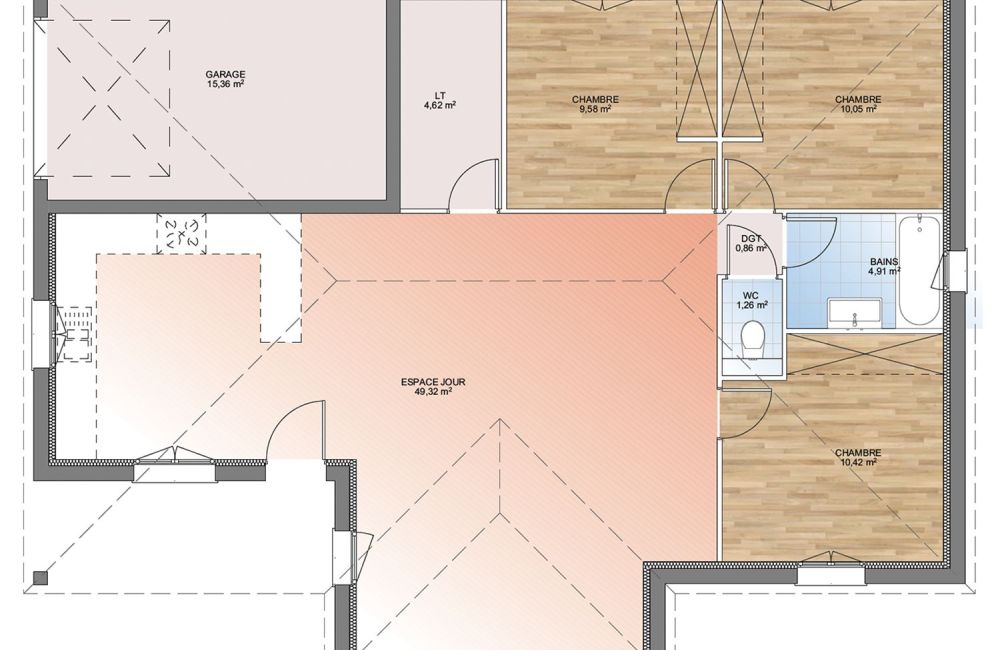Vente terrain + maison MALLEMORT Bouches-du-Rhône