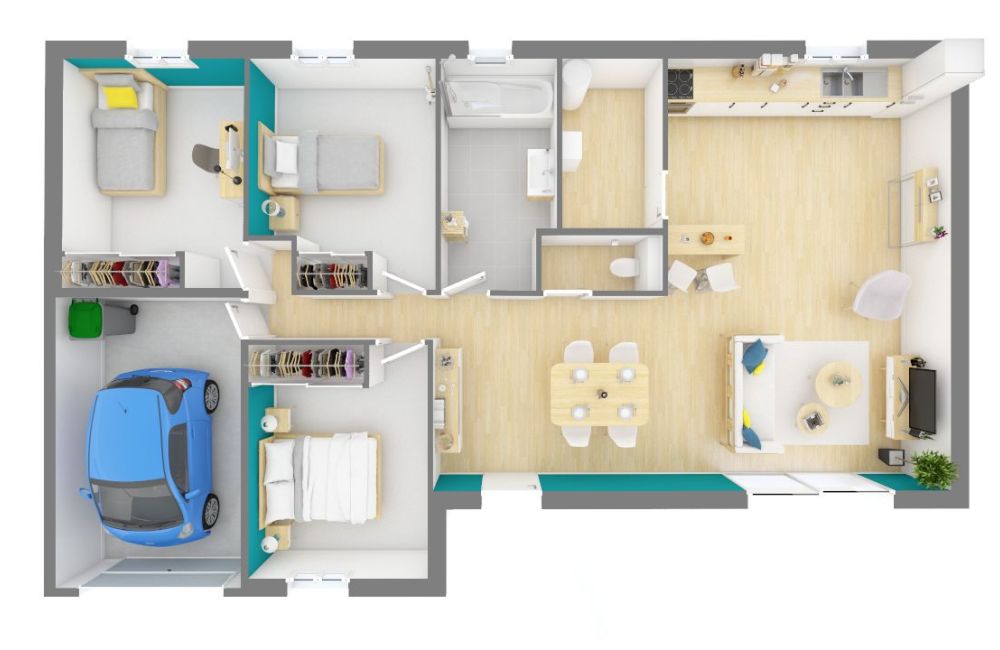 Vente terrain + maison ALLEINS Bouches-du-Rhône