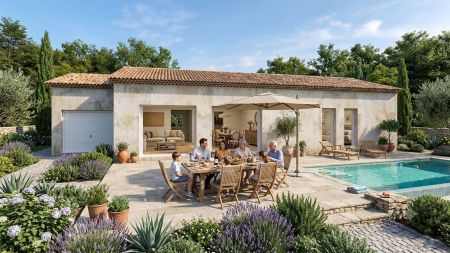 Vente terrain + maison GAREOULT Var