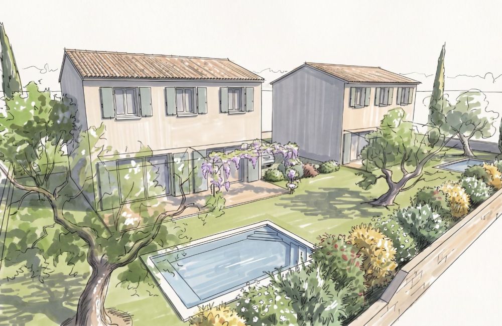 Vente terrain + maison AUBAGNE Bouches-du-Rhône