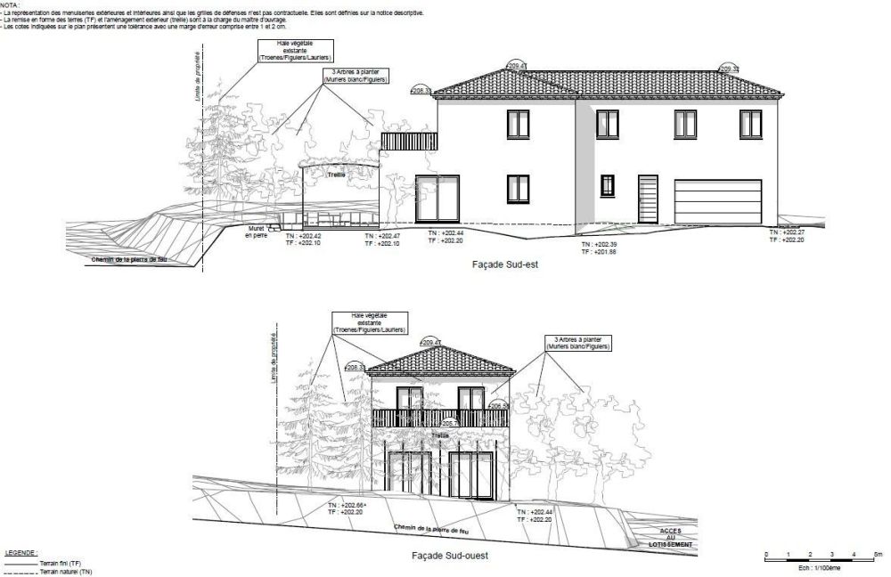 Vente terrain + maison AIX-EN-PROVENCE Bouches-du-Rhône