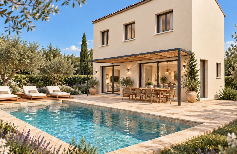 Vente terrain + maison BELCODENE Bouches-du-Rhône